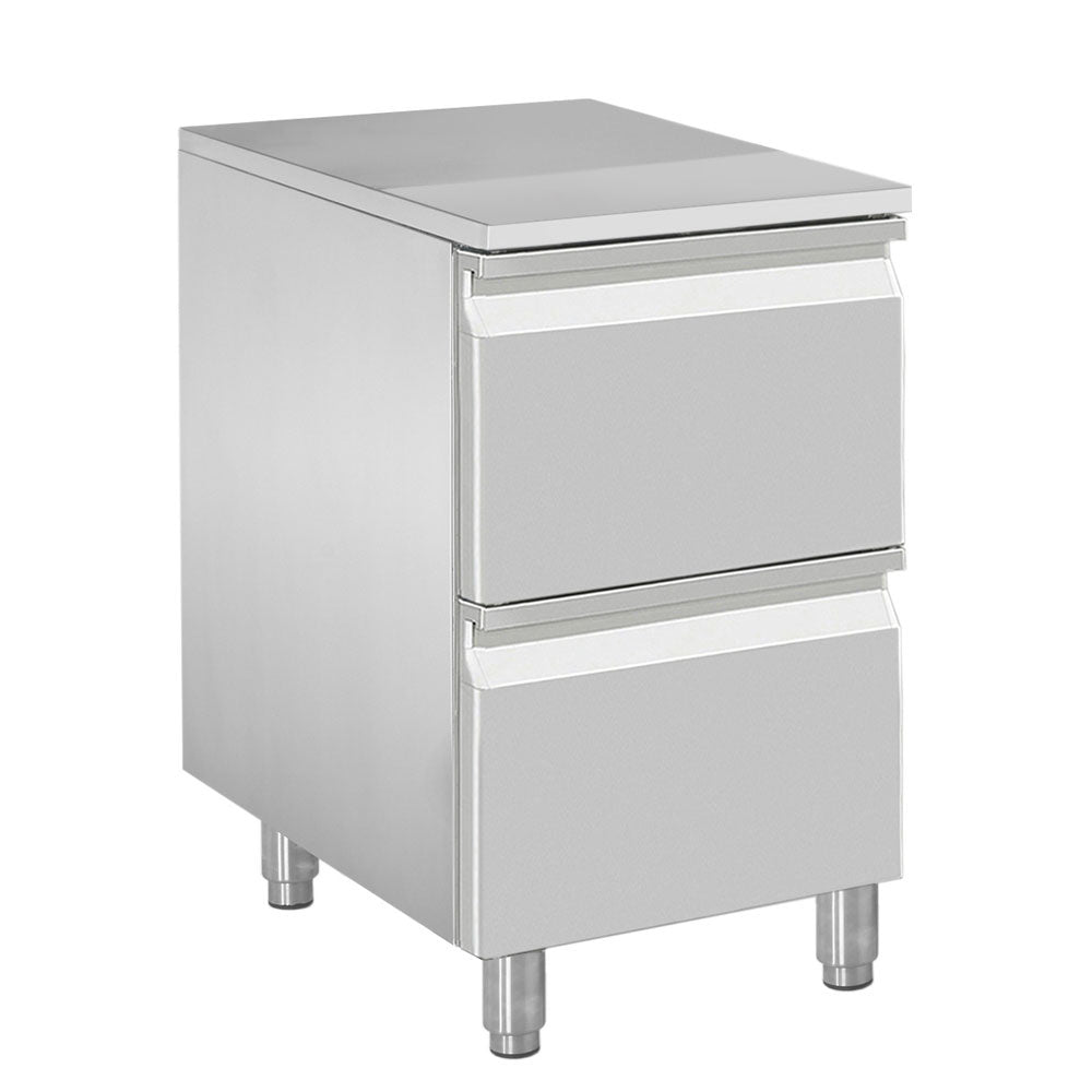 Kommode für Teig, 2 neutrale Schubladen (8x Behälter 600x400) - CATP/P9