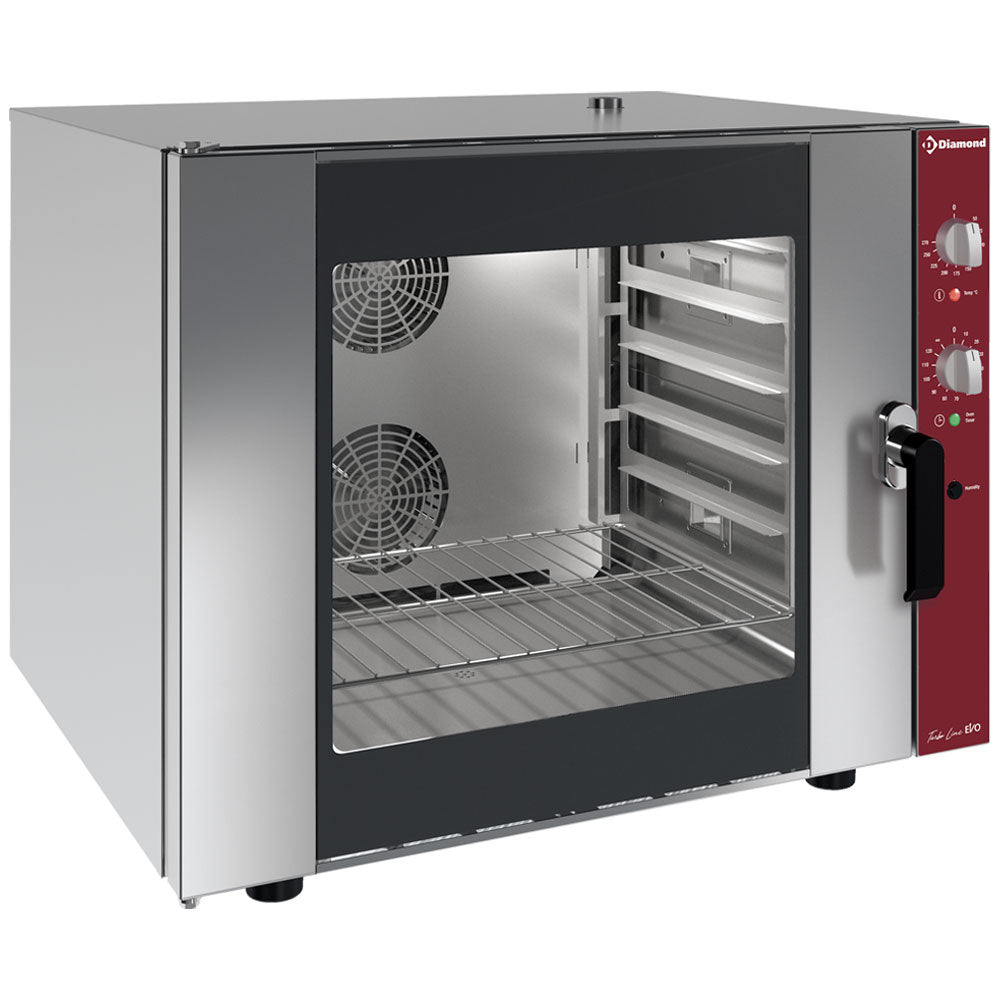 Elektro-Konvektionsofen 6x GN 1/1 + manueller Befeuchter - CGE611-BQ