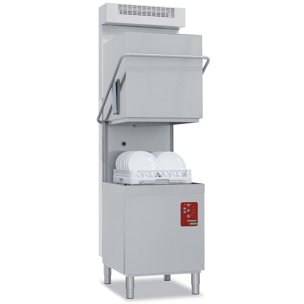 Haubenspülmaschine, Körbe 500x500 mm "Full Hygiene", mit kontinuierlicher Entkalkung + Dampfkondensator-Wärmerückgewinnung - DCS9/6-AC-RC