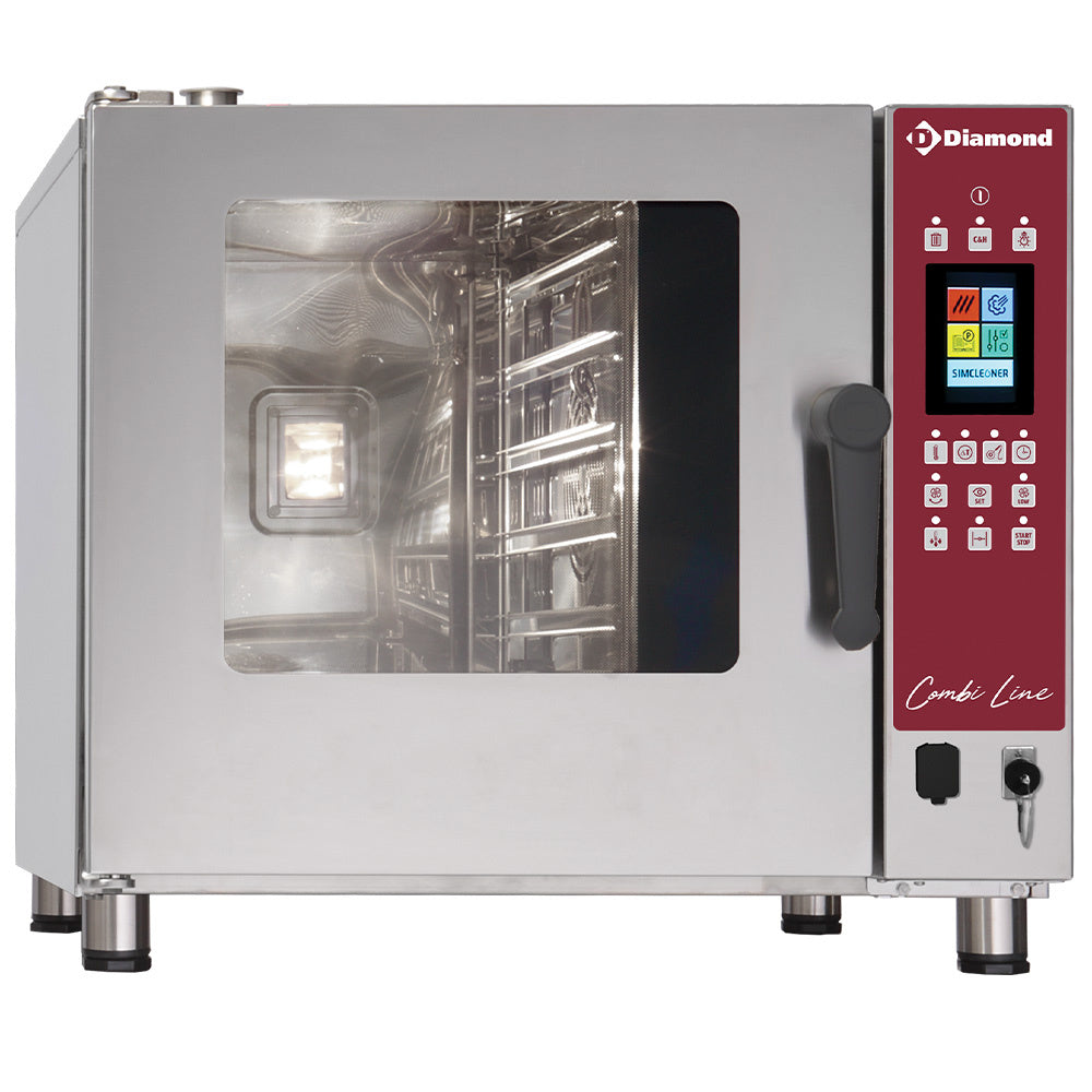 Elektroofen Dampf/Konvektion TOUCH SCREEN, 5x GN 1/1 - AUTO-CLEANING - DFV-511/PTS