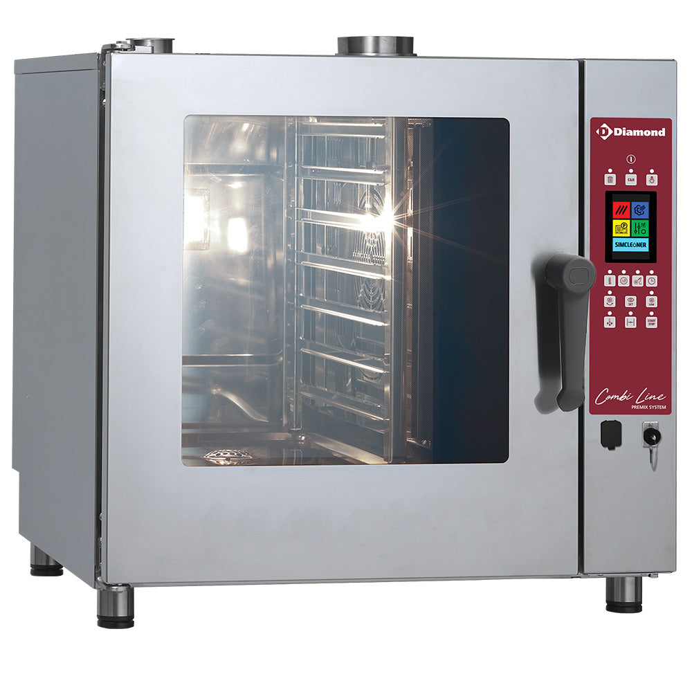 Gas Ofen Dampf Konvektion TOUCH SCREEN, 7x GN 1/1 - AUTO-CLEANING - DGV-711/PTS