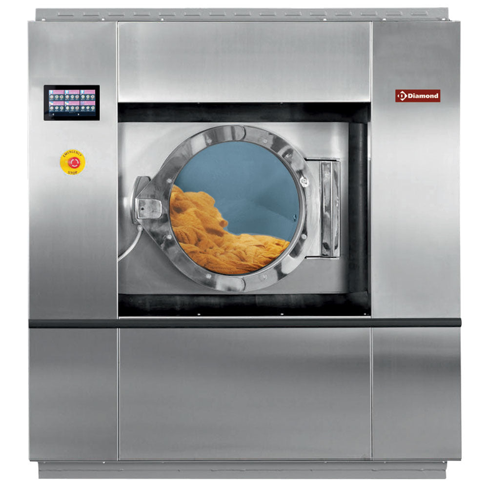 Hochtourige Industriewaschschleudermaschine 55 kg "Inox" - DLW55-TS/D