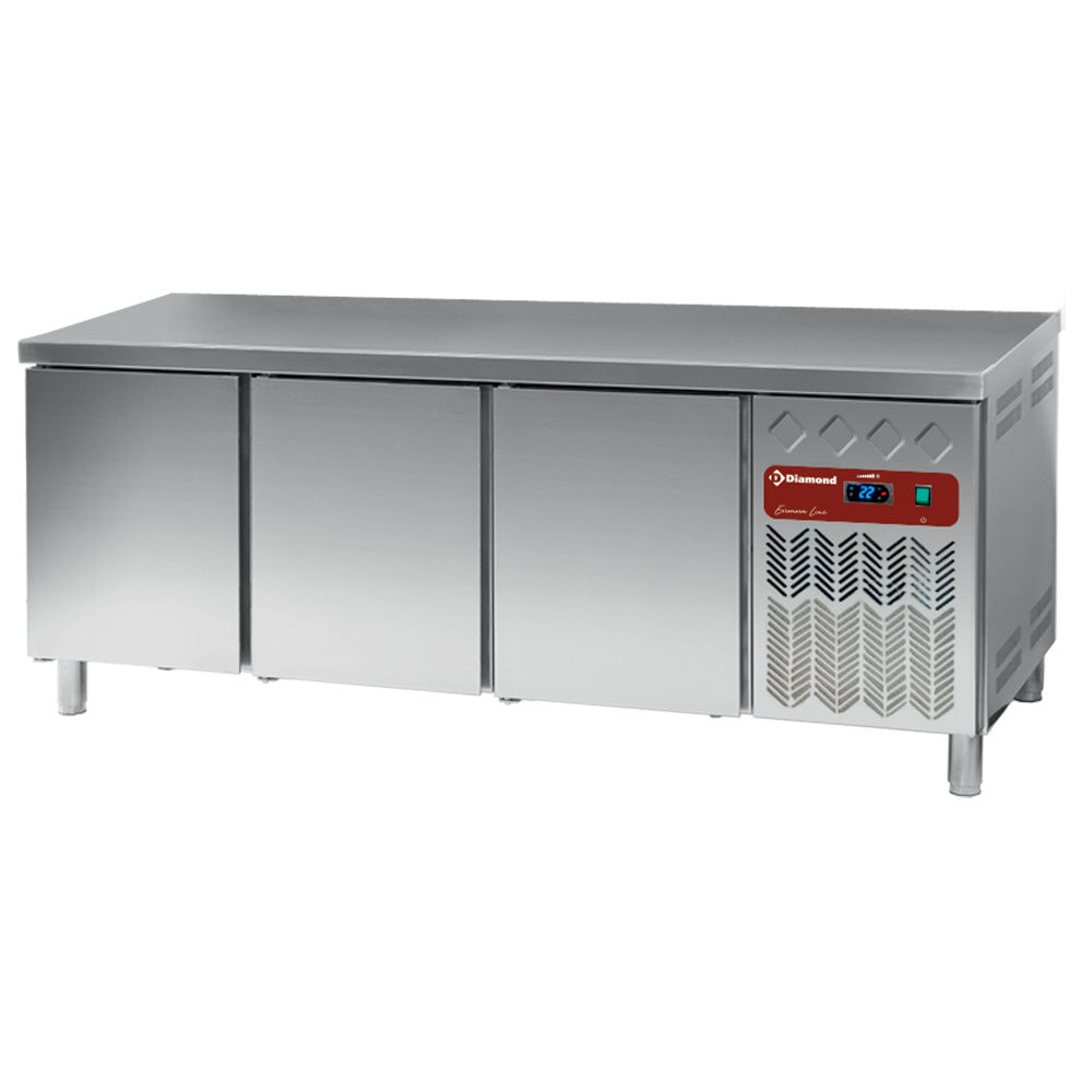 Kühltisch, belüftet, 3 Türen EN 600x400 (550L) - DP202/PC-R2