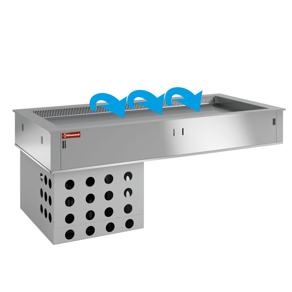 Element Kühlplatte, belüftet, 2x GN 1/1 - DPA/TRV08-R2