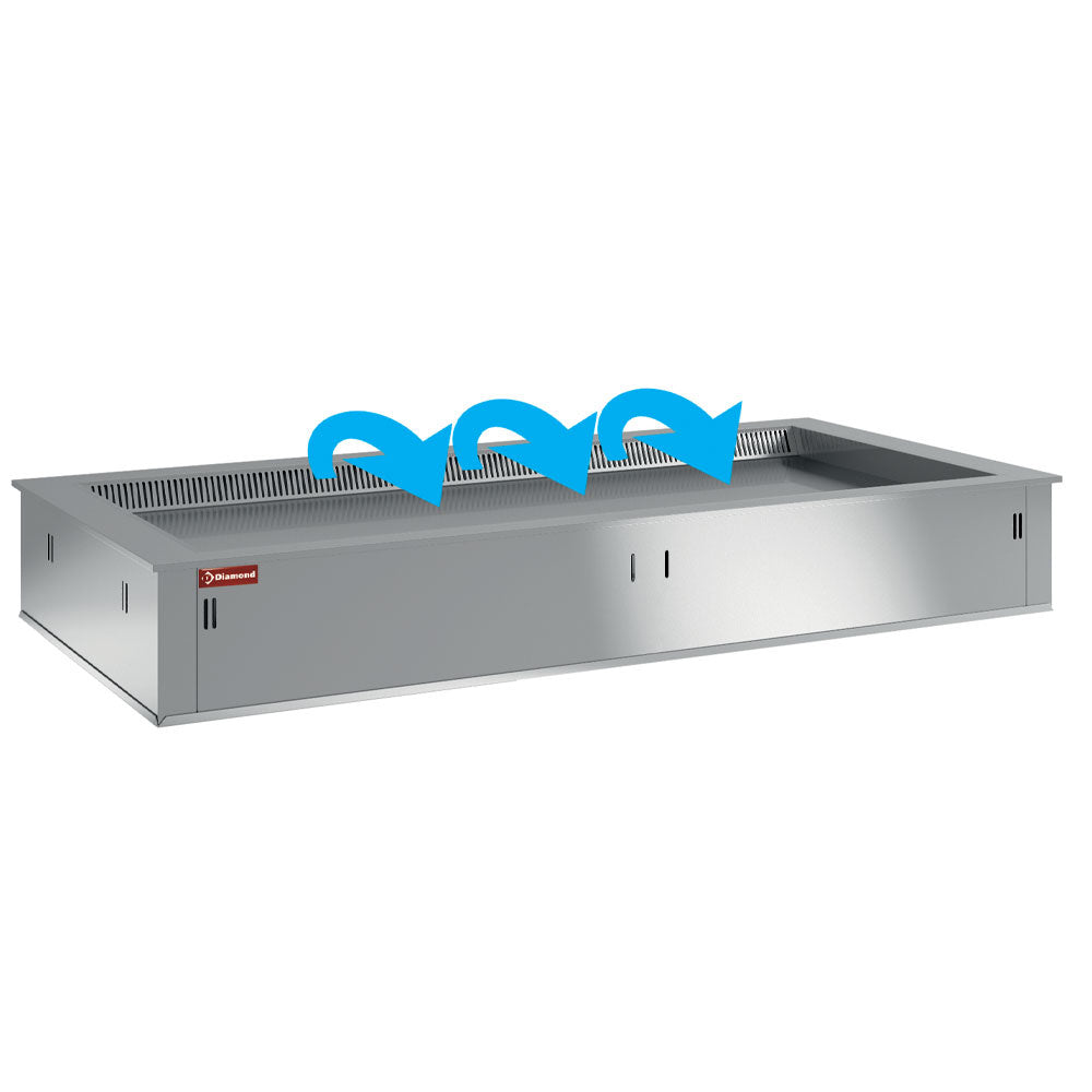 Element Kühlplatte, belüftet, 3x GN 1/1 (ohne hermetische Einheit) - DPA/TRV12-S