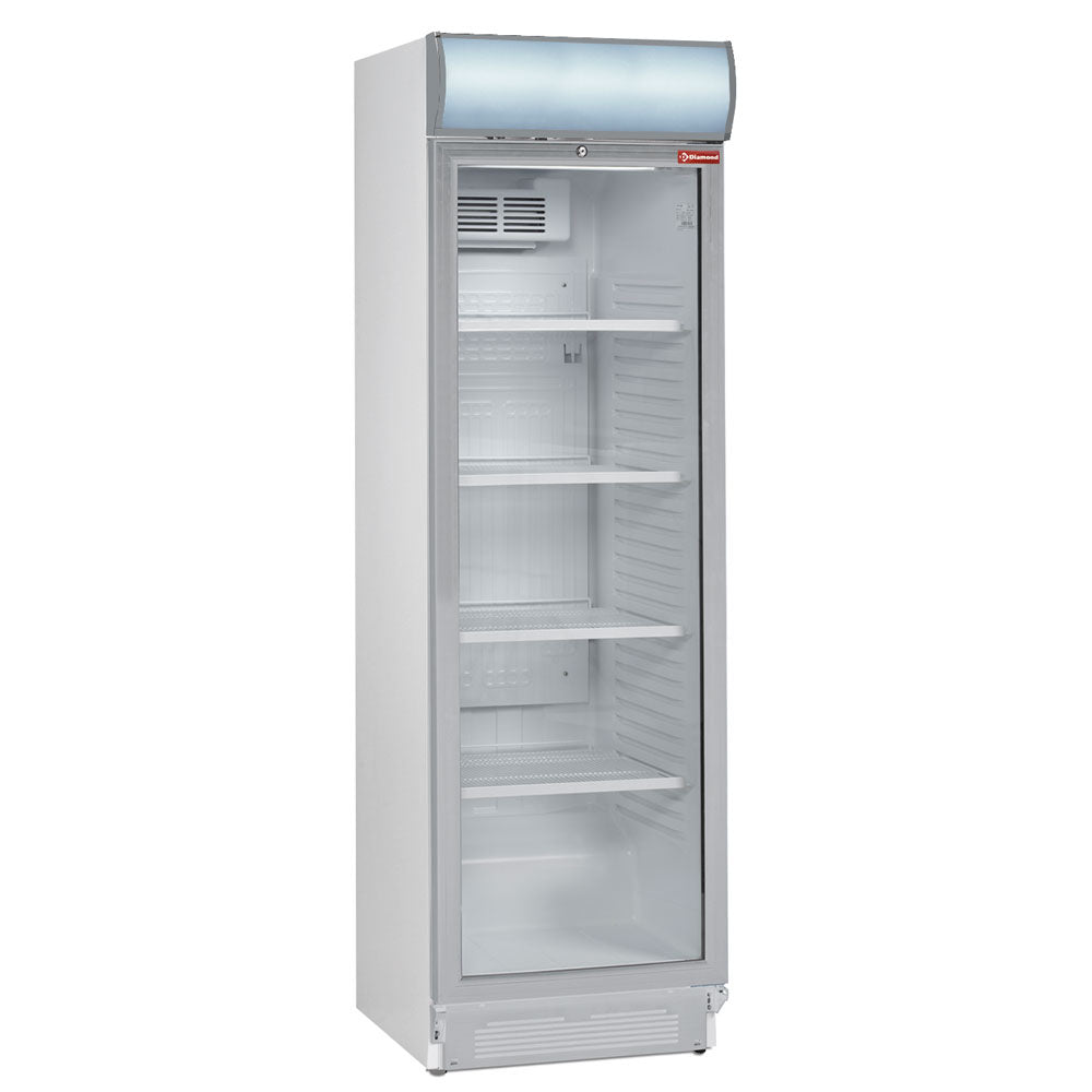 Kühlvitrine T Grad positiv, 380 Liter, mit Leuchtkasten - DRINK-38V/R6