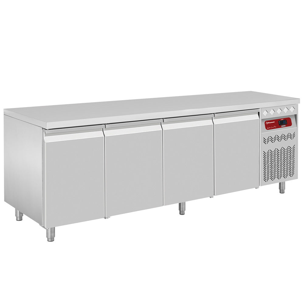 Umluft- Kühltisch, 4 Türen GN 1/1, 550 Lit. - DT224/P9