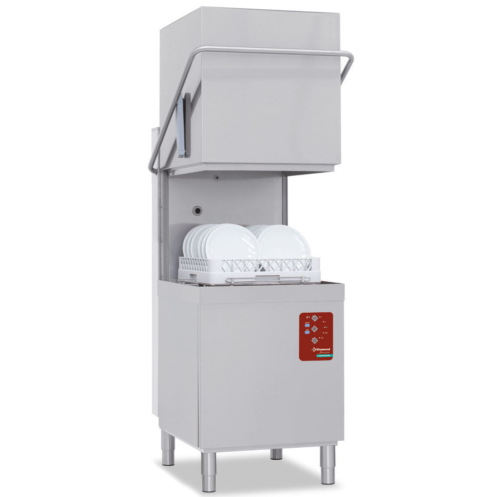 Durchschubspülmaschine, Korb 500x500 mm "Full Hygiene", mit kontinuierlicher Entkalkung - DXE8/6-AC