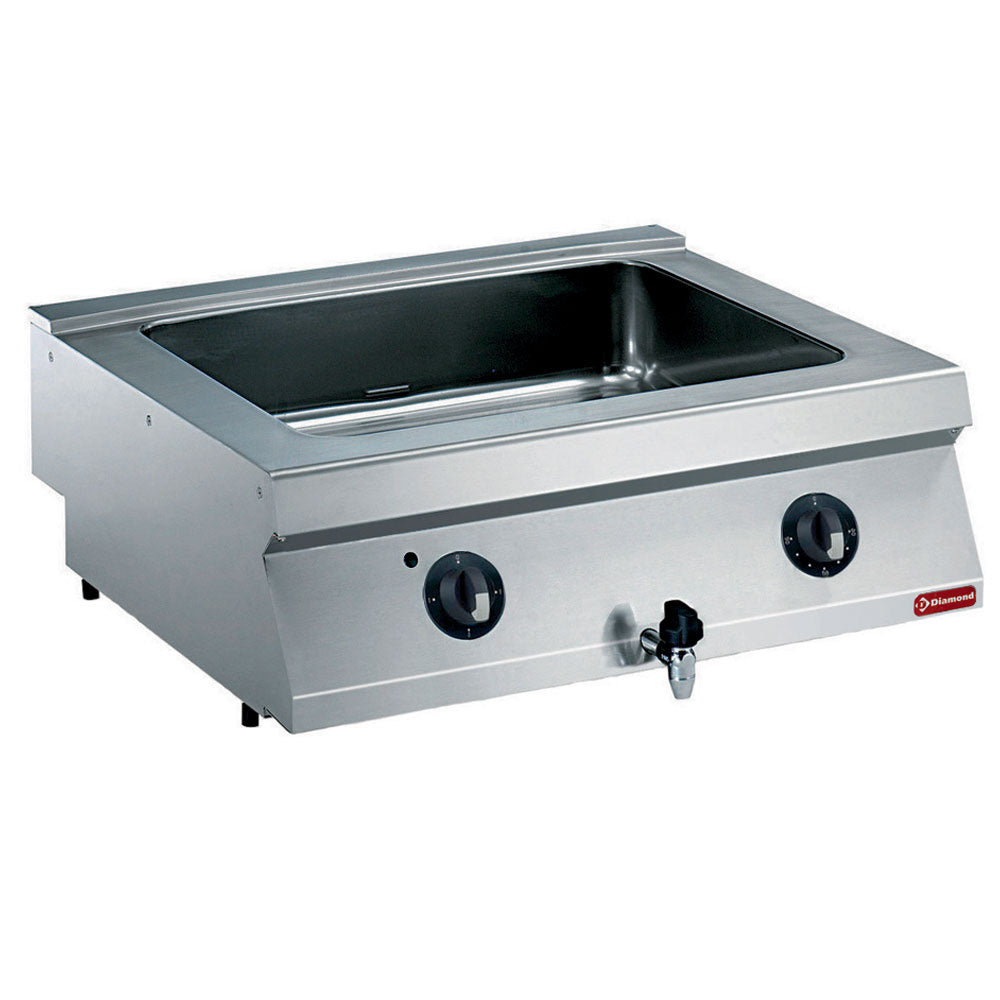 Elektro Bain-Marie GN 2/1 Tiefe 150 mm -TOP- - E17/BM8T-N