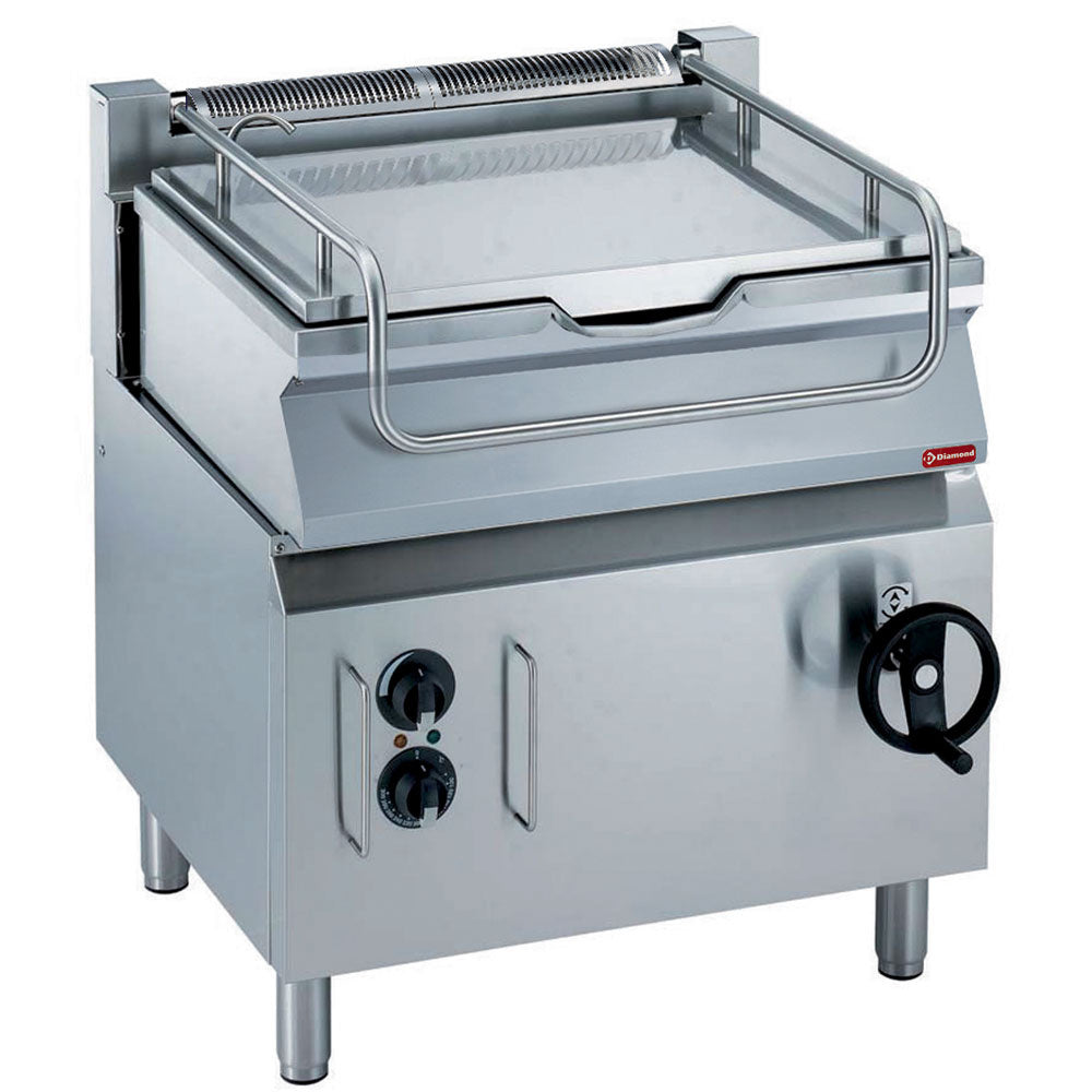 Elektro Kippbratpfanne, Becken aus ‘’Duomat’’ 60 Liter auf Unterbau - E17/BRI8-N