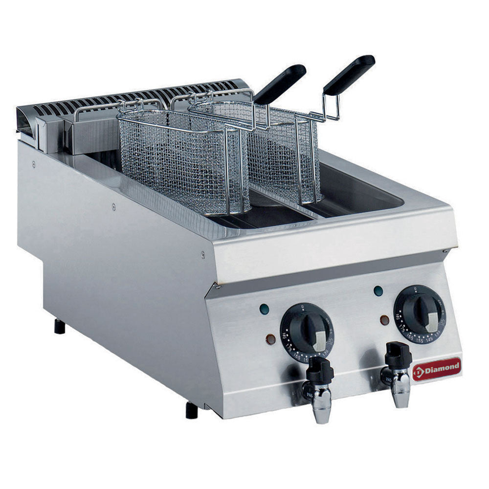 Elektro Friteuse, 2x 5 Liter -TOP- - E17/F2V54T-N