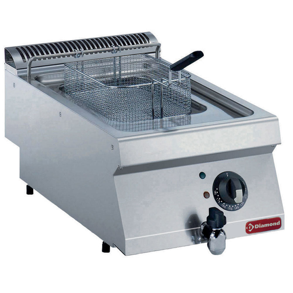 Elektro Friteuse, Becken in "Y" Form, 7 L, externe Heizelemente -TOP- - E17/F74T-N