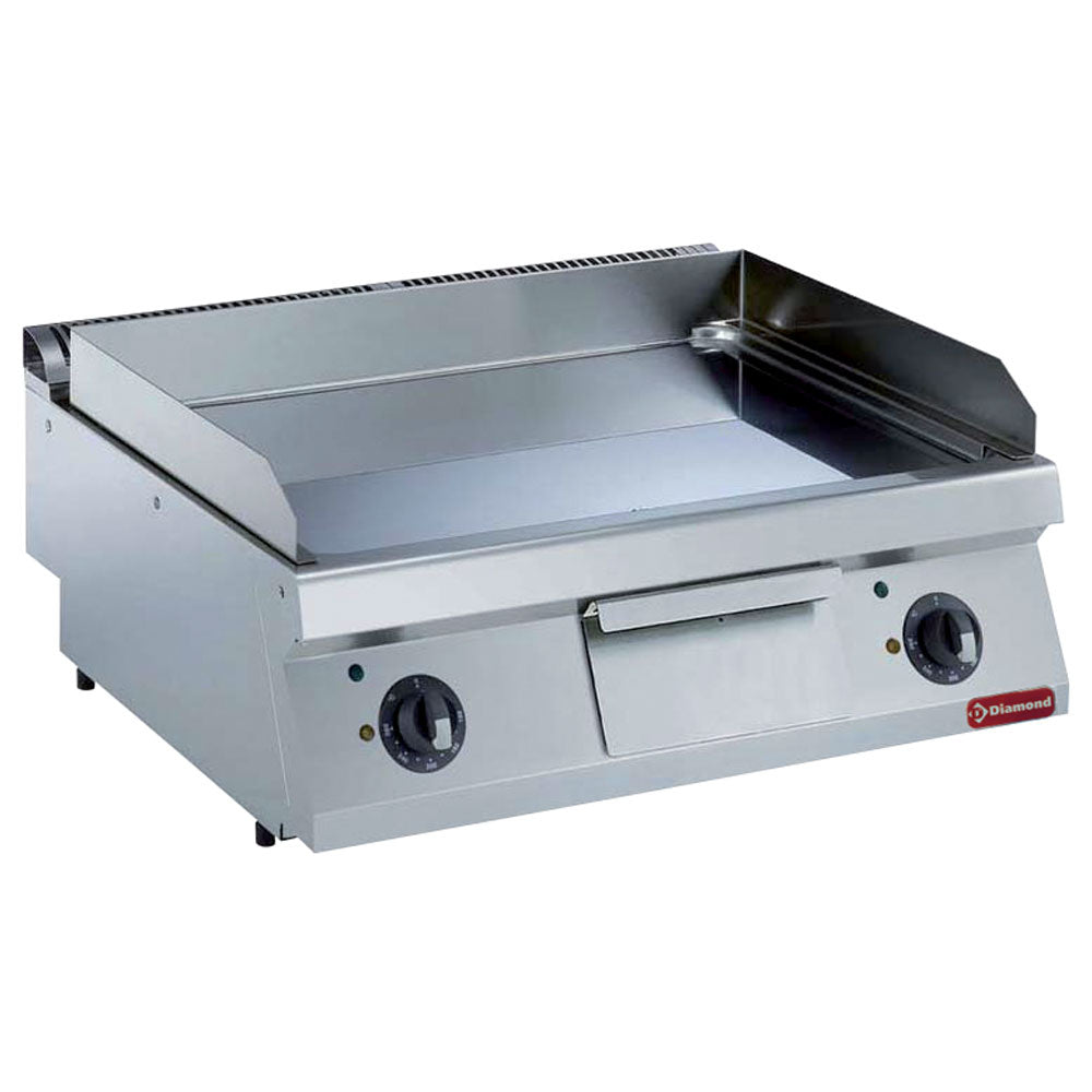 Elektro Grillplatte glatt verchromt -TOP- - E17/PLCD8T-230/3--N