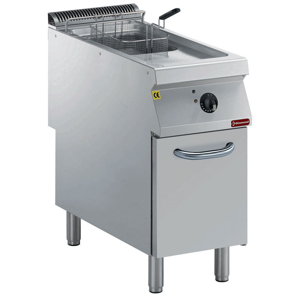 Elektro-Friteuse 1 Becken "Y" 15 L, externe Brenner, auf Unterschrank - E22/F15A4-N