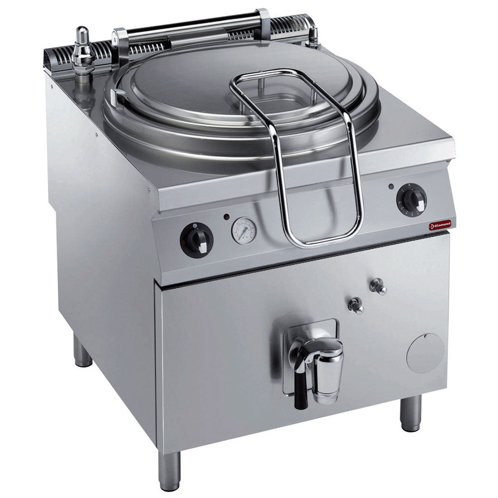 Elektro Kochkessel 100 Liter, indirekt beheizt, auf Unterbau - E22/M100I8-230/3--N