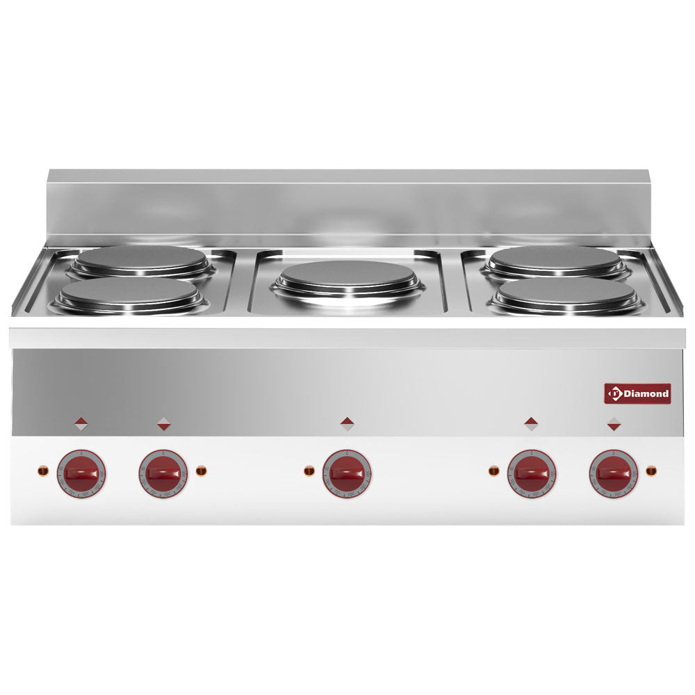 Elektroherd 5 Kochplatten -Top- - E60/5P9T-230/3-N