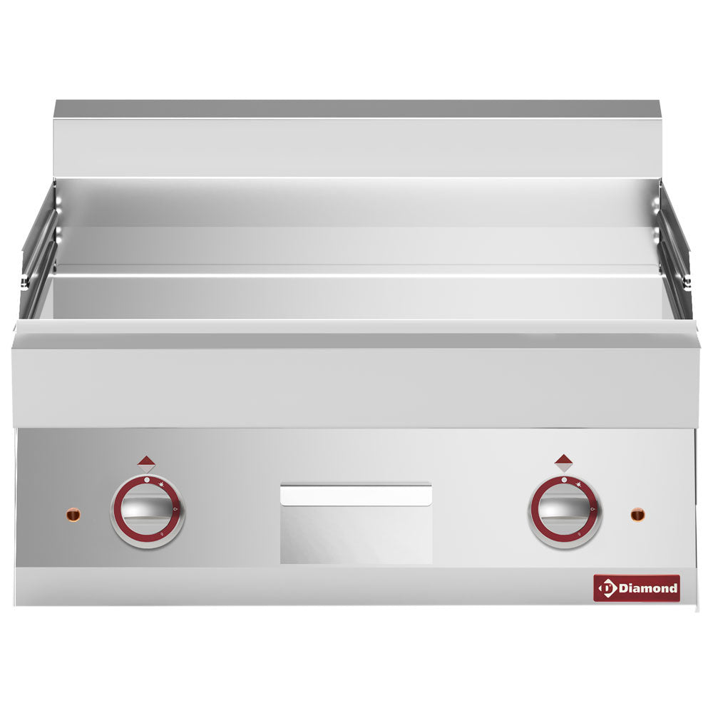 Elektro Grillplatte, glatt -Top- verchromt  - E65/PLCD7T-N