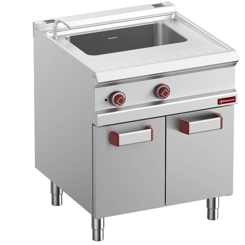 Elektro Nudelkocher - 8 + 8 Liter - 6,5 kW - mit Ablasshahn - inkl. 8 Körbe | GGM Gastro
