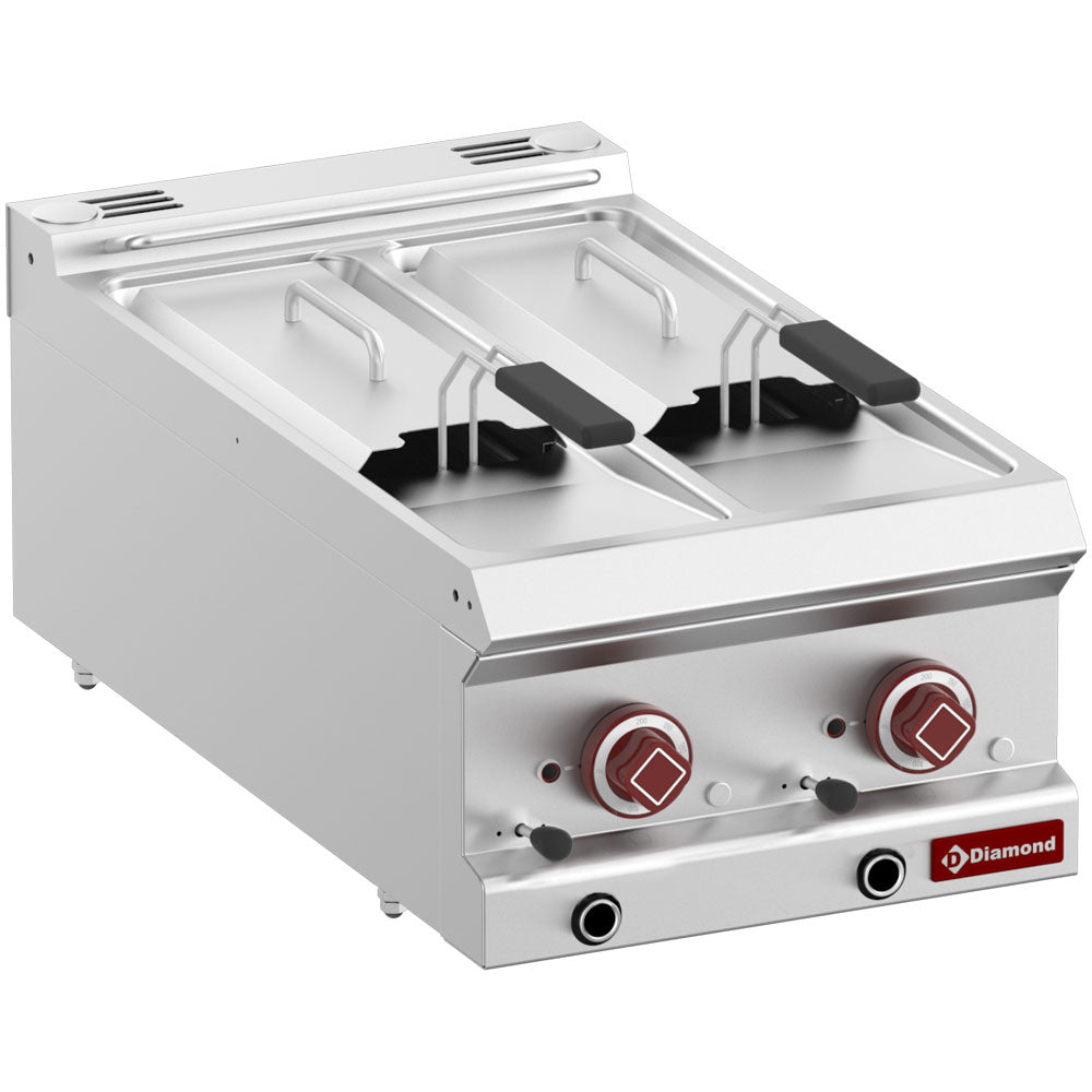 Elektro-Fritteuse, 2 Becken, 7 Liter -Top- - E7/F2V64T-N