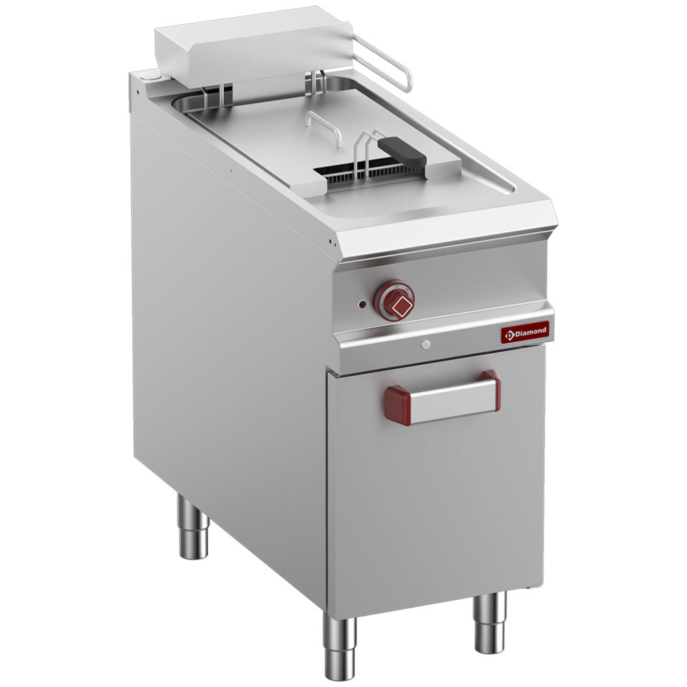 Elektro-Fritteuse 1 Becken 18 Lit., auf Unterschrank - E9/F18A4-N