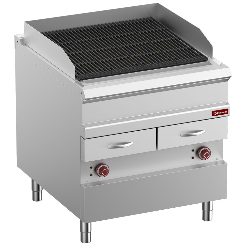 Elektrischer Dampfgrill, "doppelseitiger" Gusseisenrost, Modul 1/1 - E9/GVQA8-N