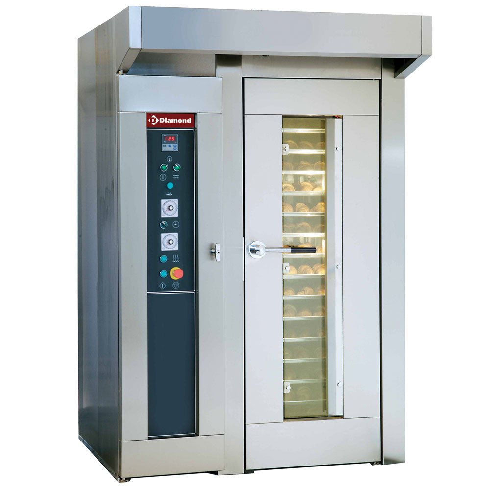 Konvektionsofen für Bäckerei und Konditorei, rotierend, 15 oder 18 Ebenen (450 x 650 mm oder 500x700 mm) - FRM/4E-F