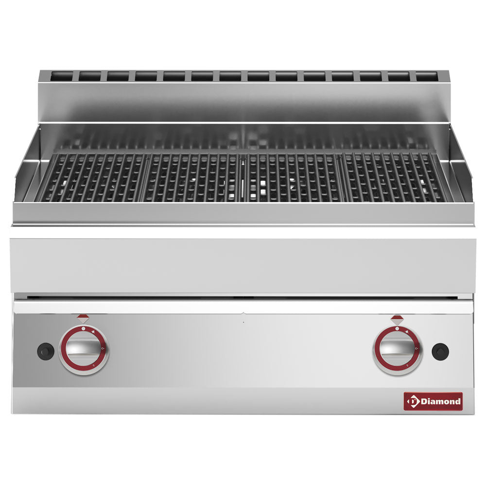 Lavasteingrils mit Grillrost aus Gusseisen -Top- - G65/GGF7T-N
