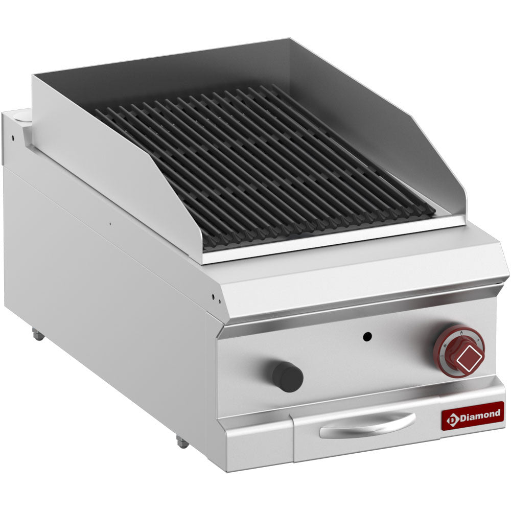 Lavasteingrill, Modul 1/2, Rost aus Eisen "doppelseitig"  -Top- - G7/GPL4T-ZN