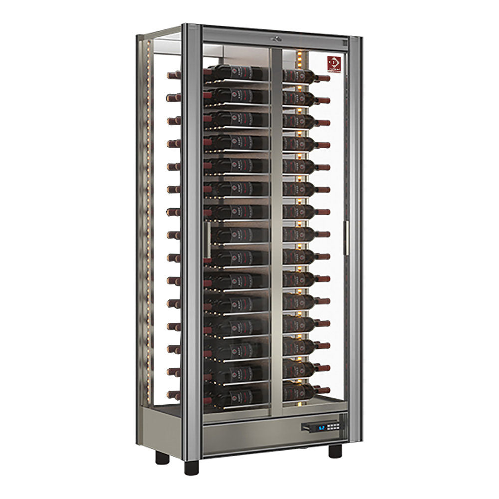 Weinkühlvitrine Lt. 530 - durchgehend - anpassbar - GVV-1/TR-R2