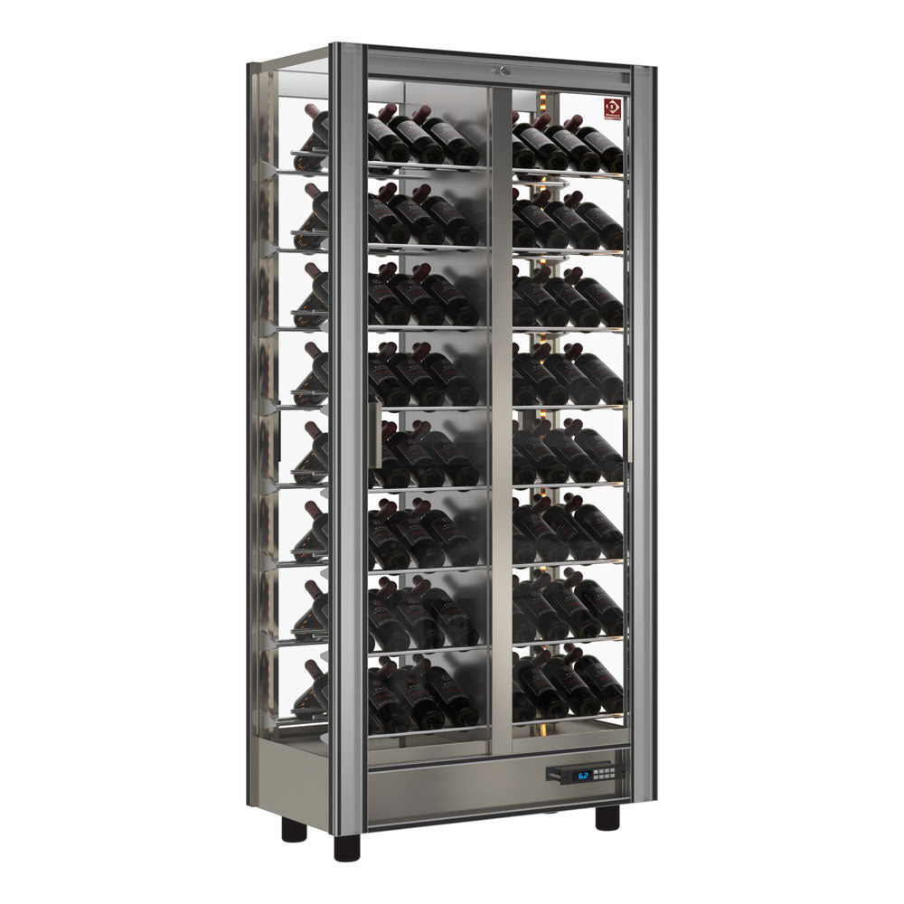 Weinkühlvitrine Lt. 530 - durchgehend - anpassbar - GVV-2/TR-R2