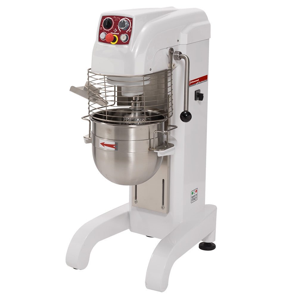 Rühr- Knet- und Mischmaschine, hoher Fuß, 20 Liter, variable Geschwindigkeit. - HBM-20M/VV