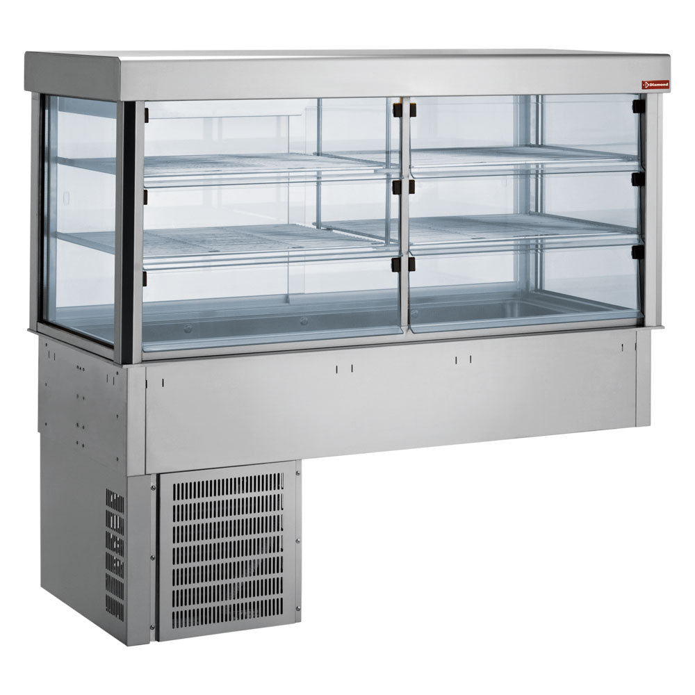 Kühlvitrine auf Kühlwanne 3 GN 1/1 - IN/RCTV12-R2