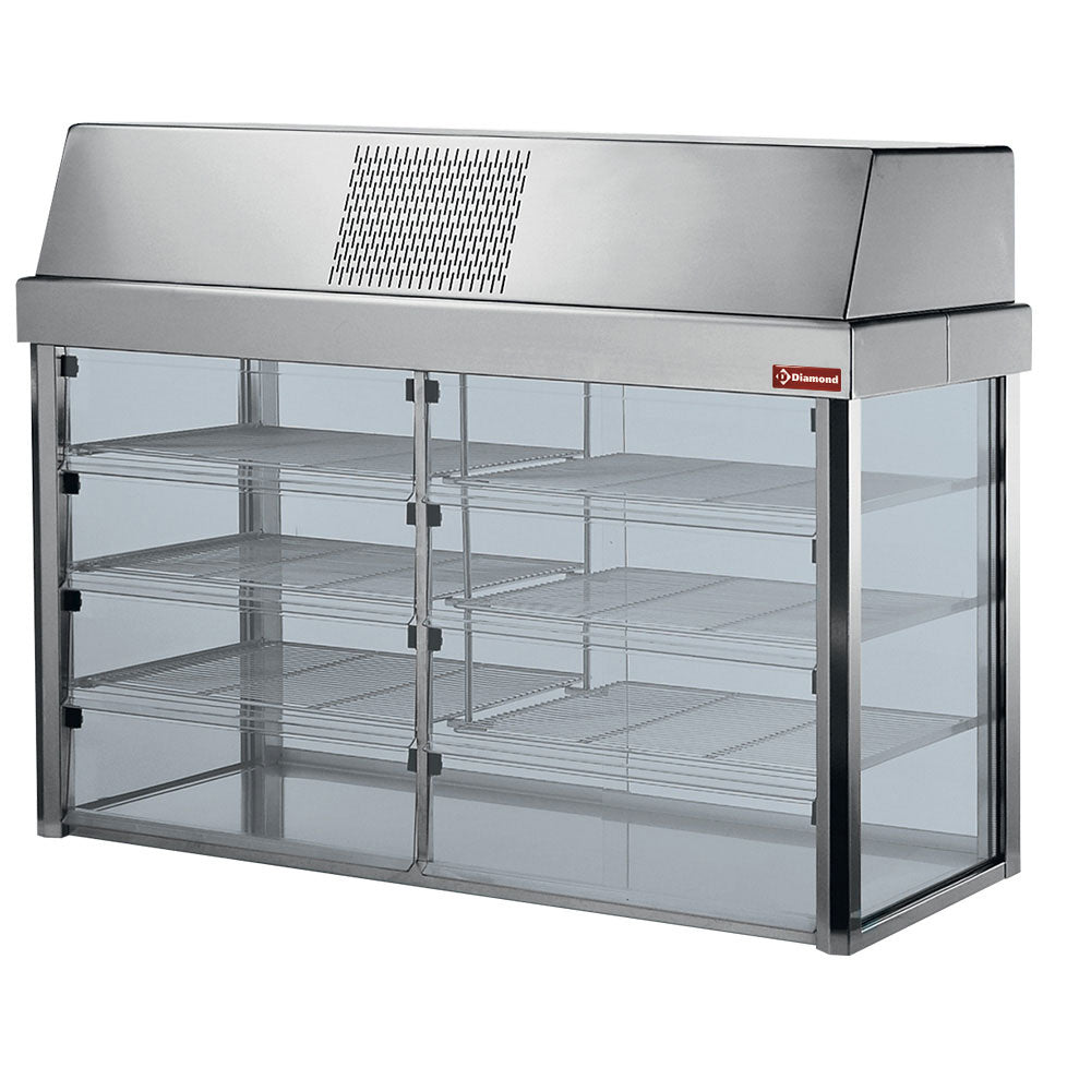 Kühlvitrine mit Boden zum Aufstellen (für Element 3 GN 1/1) - IN/VTAF12-R2