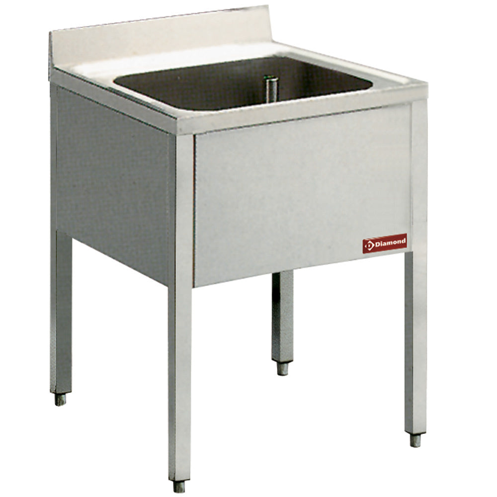 Spültisch 1 Becken mit Undergestell - L710-KD-D