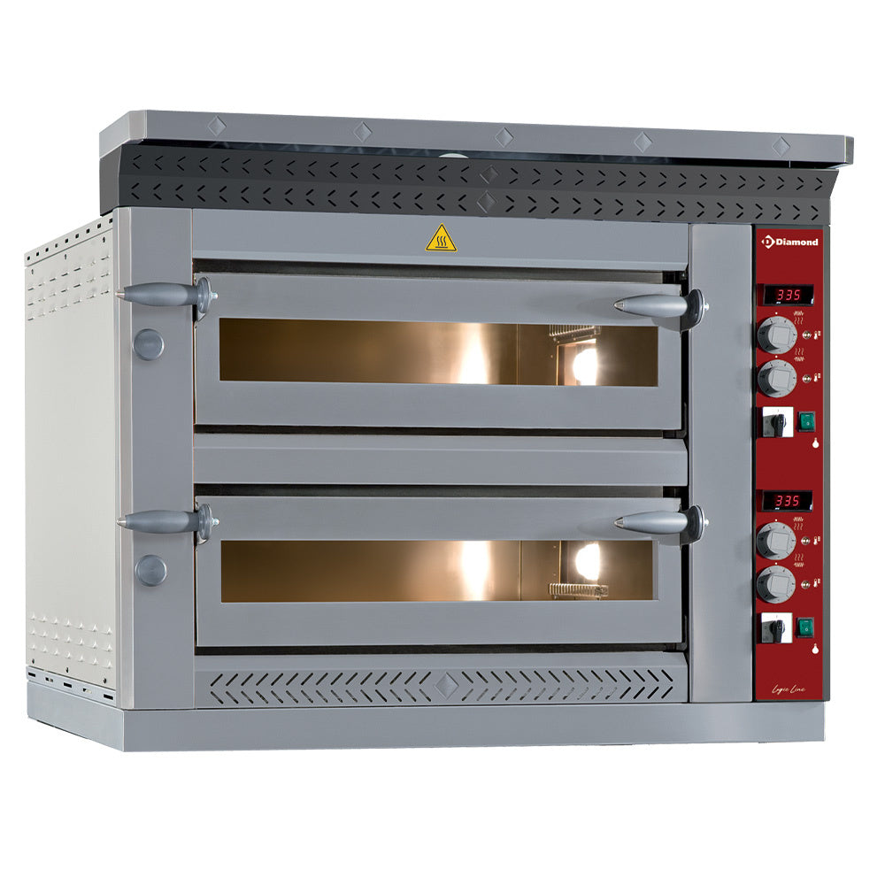 Elektro Pizzaofen, 2x 6 Pizzen Ø 350 mm - LD12/35-N