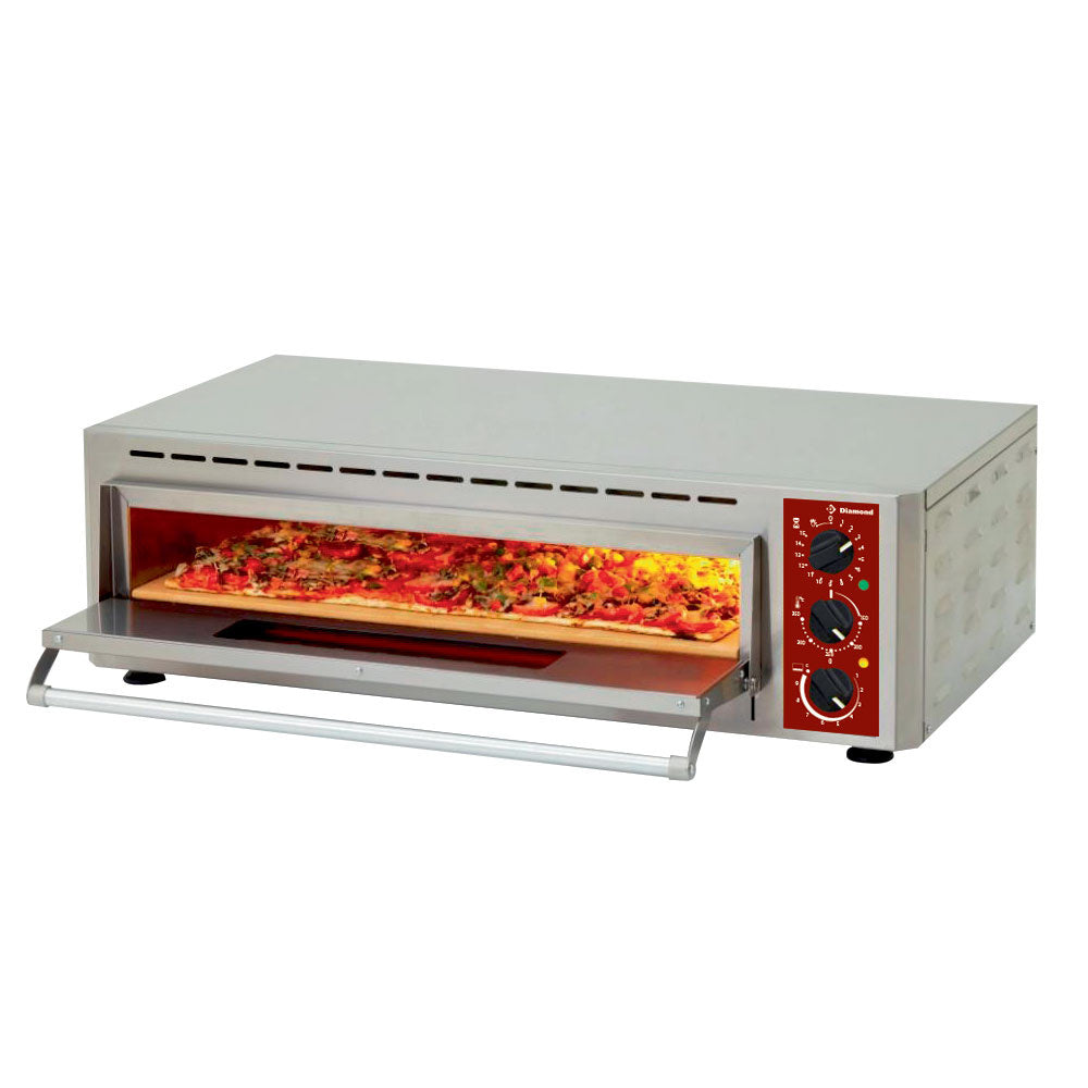 Elektro Pizzaofen, Kammer (2+3 kW), 660x430xh100 mm - PIZZA-QUICK/66-43