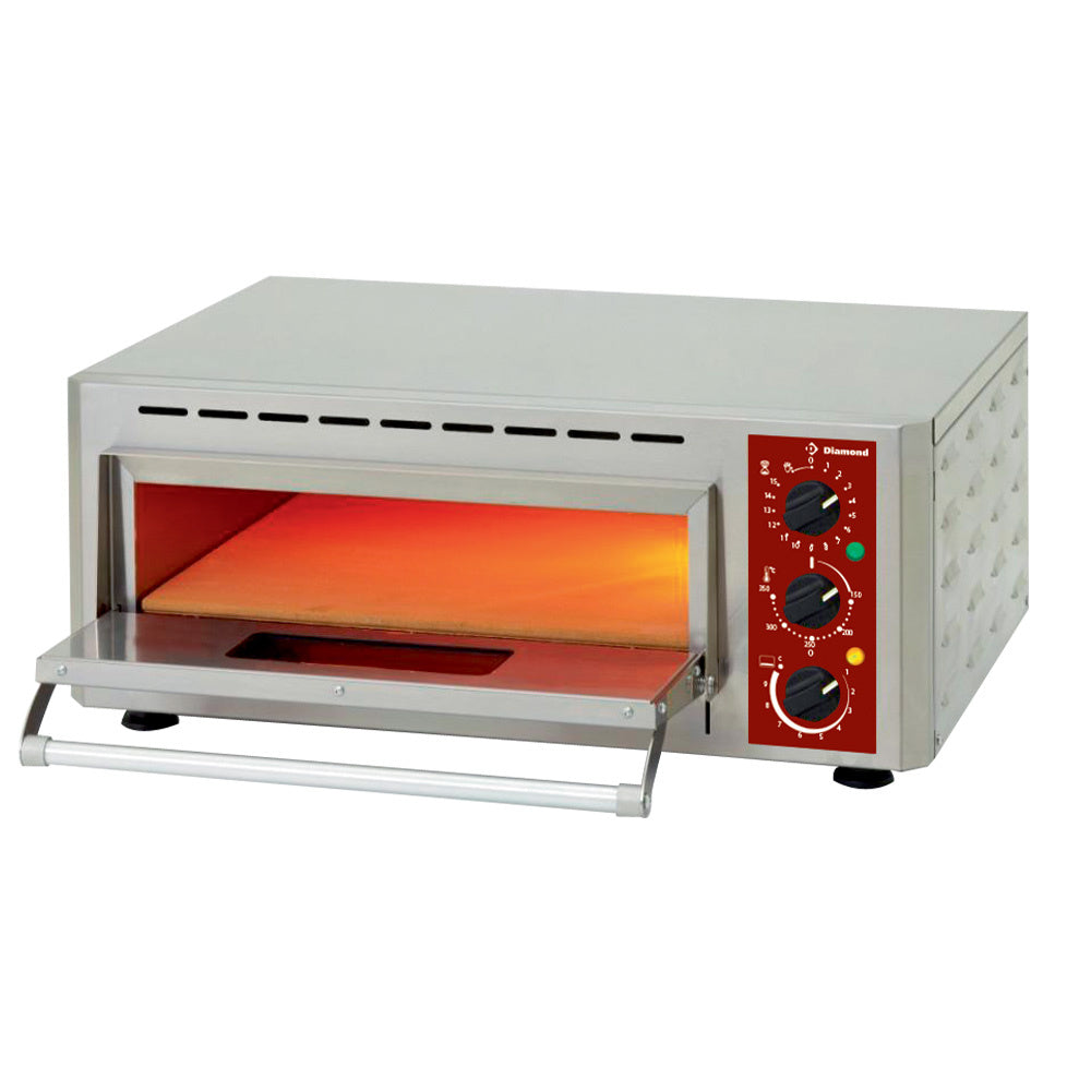 Elektro Pizzaofen, Kammer (3 kW), 430x430xh100 mm - PIZZA-QUICK/43