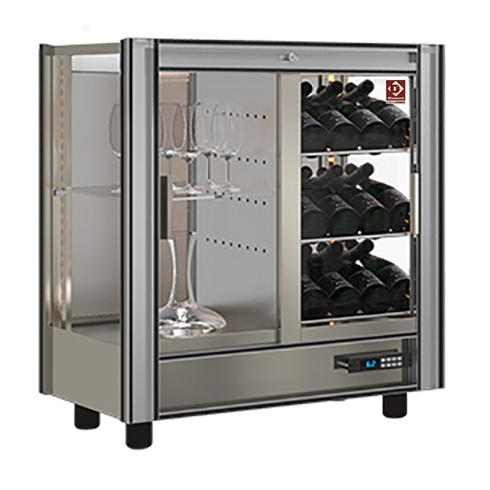 Weinkühlvitrine Lt. 216 - anpassbar - PVV-4-R6