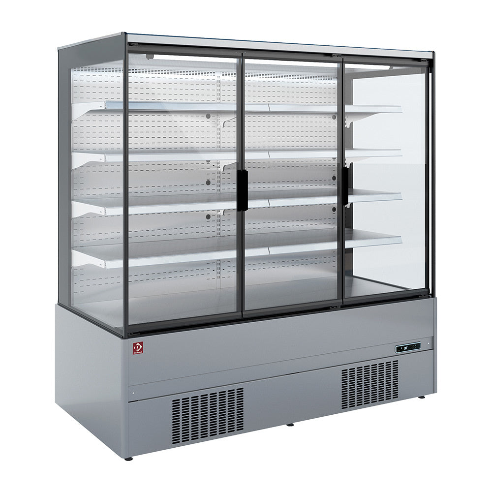 Wand-Kühlmöbel, Selbstbedienung, Flügeltüren - FULL INOX - QML25-HX