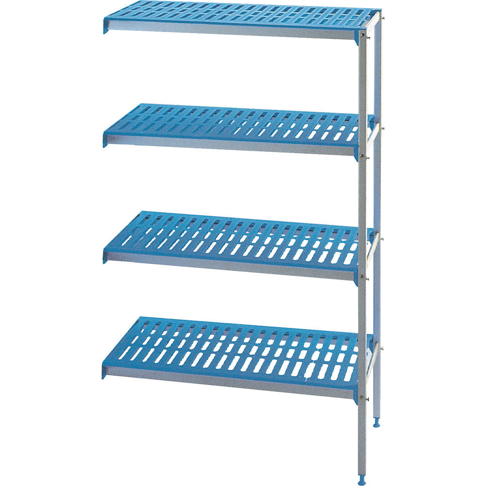 Regal linear eloxiertem Aluminium 4 Ebenen "Modular Rack - RAA/105-4/EF