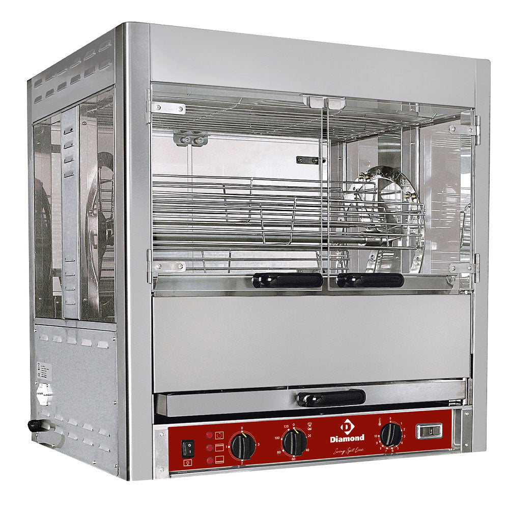 Grillgerät, drehbar, 25 Hähnchen - RPB-5C