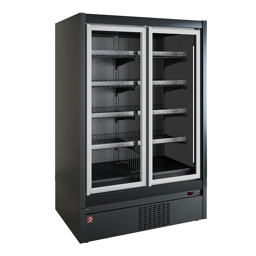 Kühlschrank, Selbstbedienung, Schwenktüren - Schwarze Dekoration - TCM14-D5