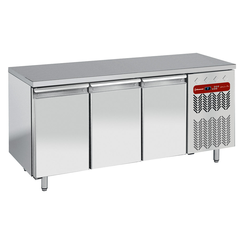 kühltisch, belüftet, 3 Türen GN 1/1 - TG3B/H-R2