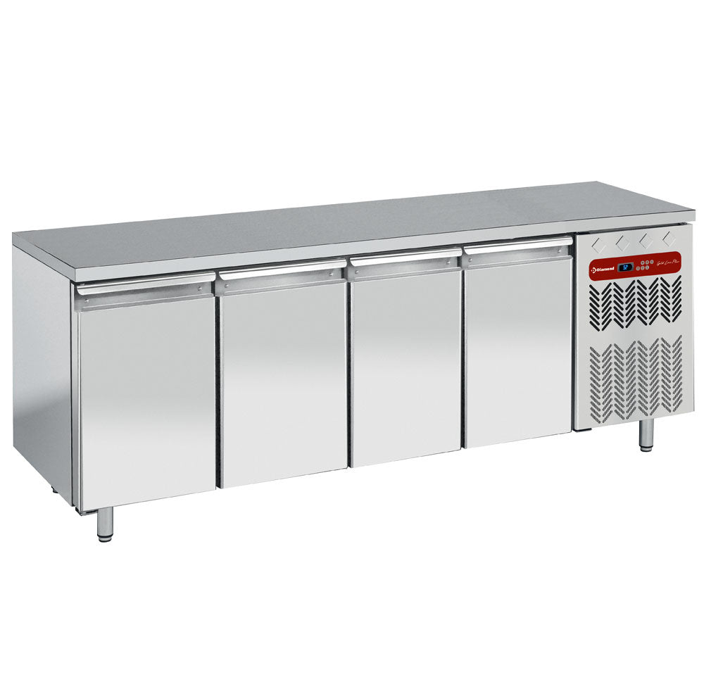 Kühltisch, belüftet, 4 Türen GN 1/1 - TG4N/H-R2