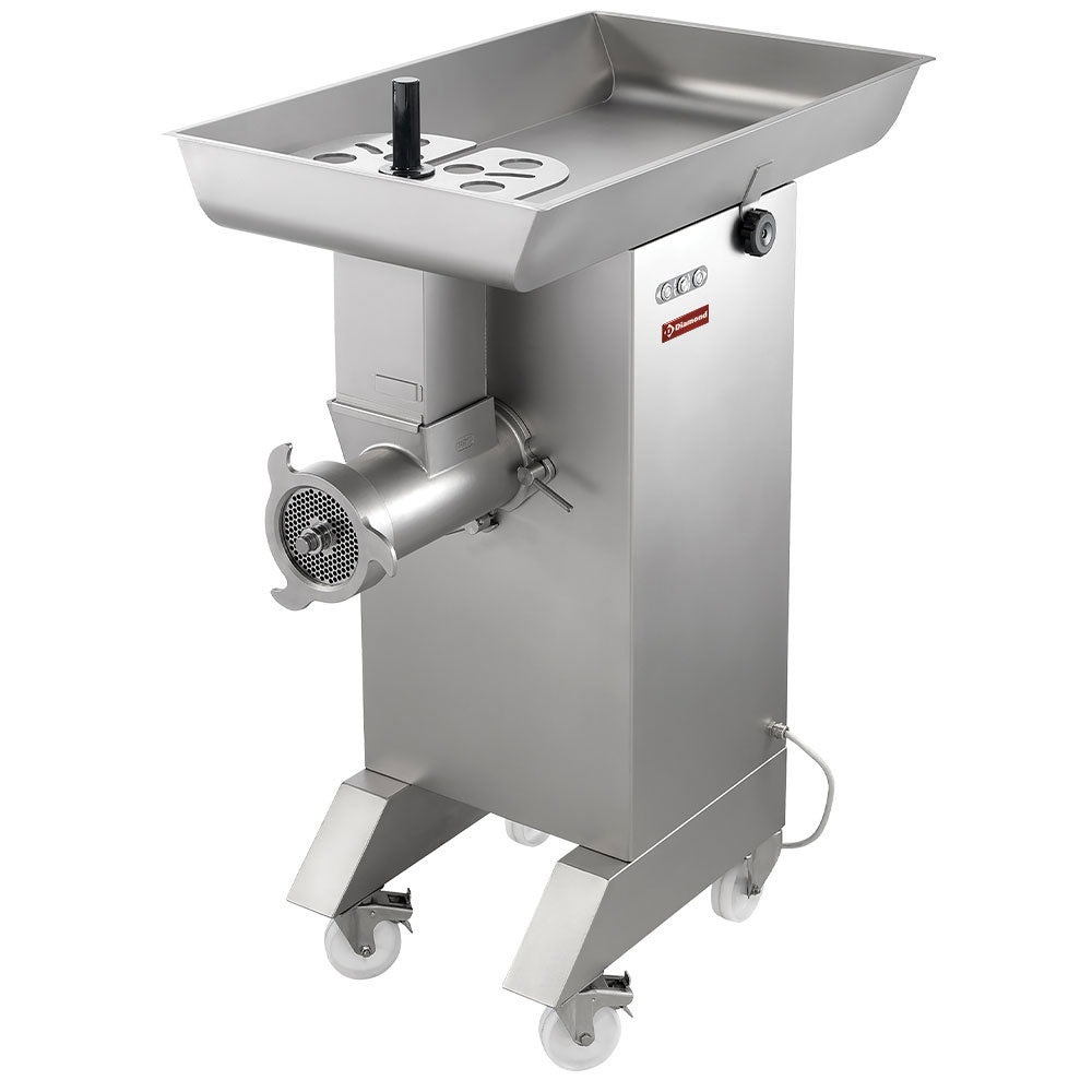 Edelstahl Fleischwolf N Grad 42, Ø 4.5  mm, 800/1000 kg/Std, mit Rad - TTGD-42/DC-PDH