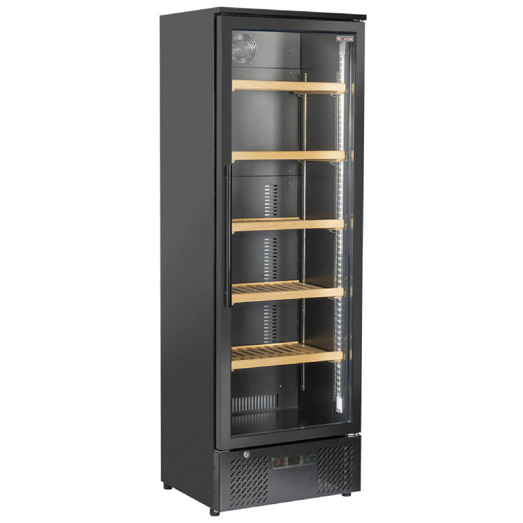 Weinkühlvitrine, 300 Liter, 1 Temperatur - SCHWARZ