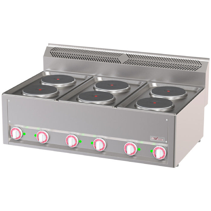 Elektroherd 6 Herdplatten, -Top-