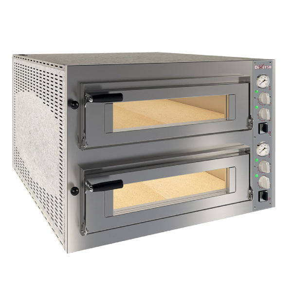 Elektro Ofen 2x 6 Pizzen diam.350mm, 2 Backkammern