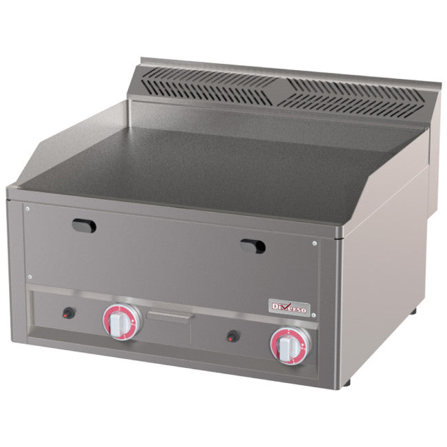 Gas Grillplatte, doppelt, glatt -Top-