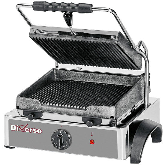 Elektro Kontaktgrill Panini, gerillte Platte
